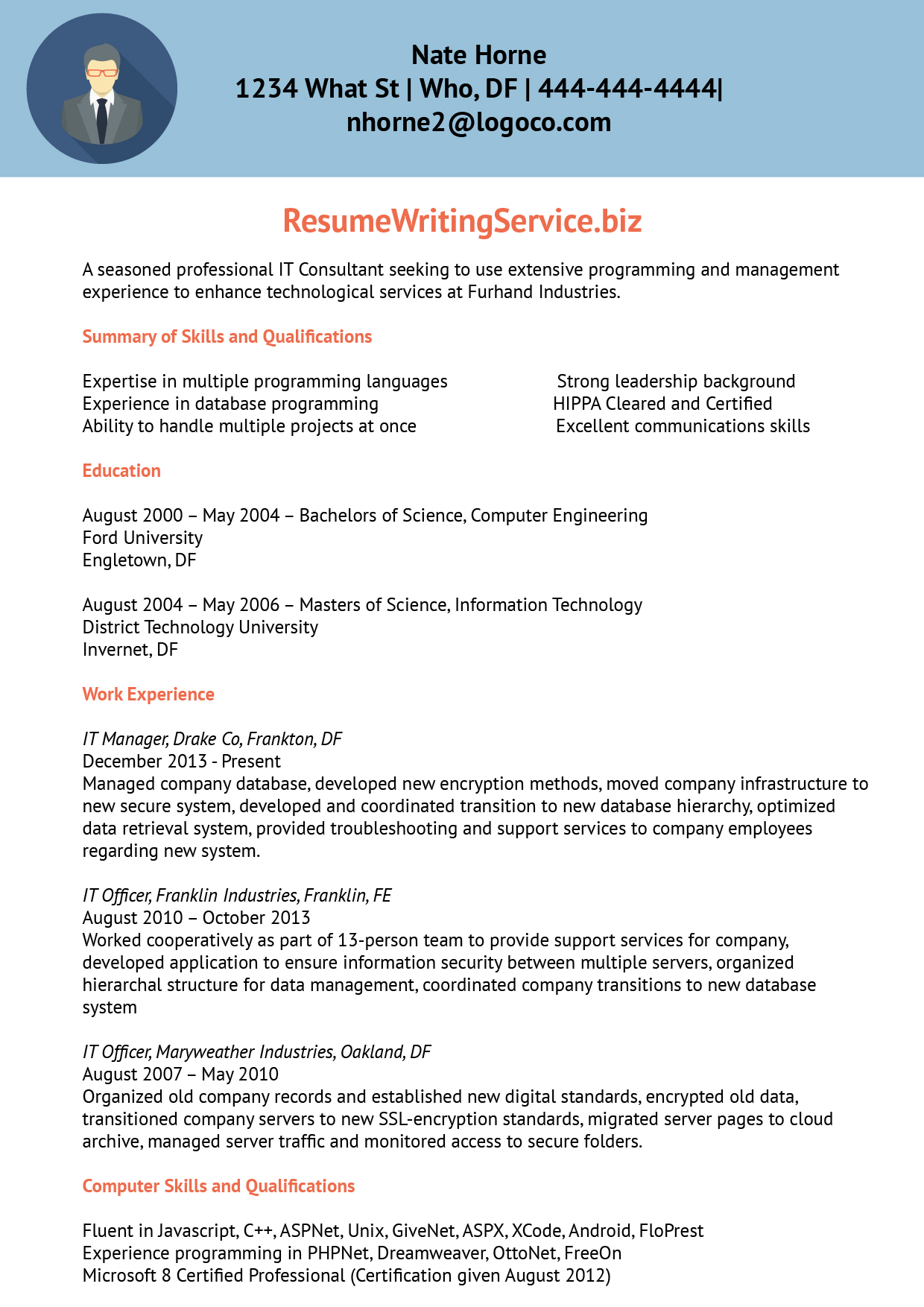 Sample Resume Of Software Engineer Free Samples Examples Format 