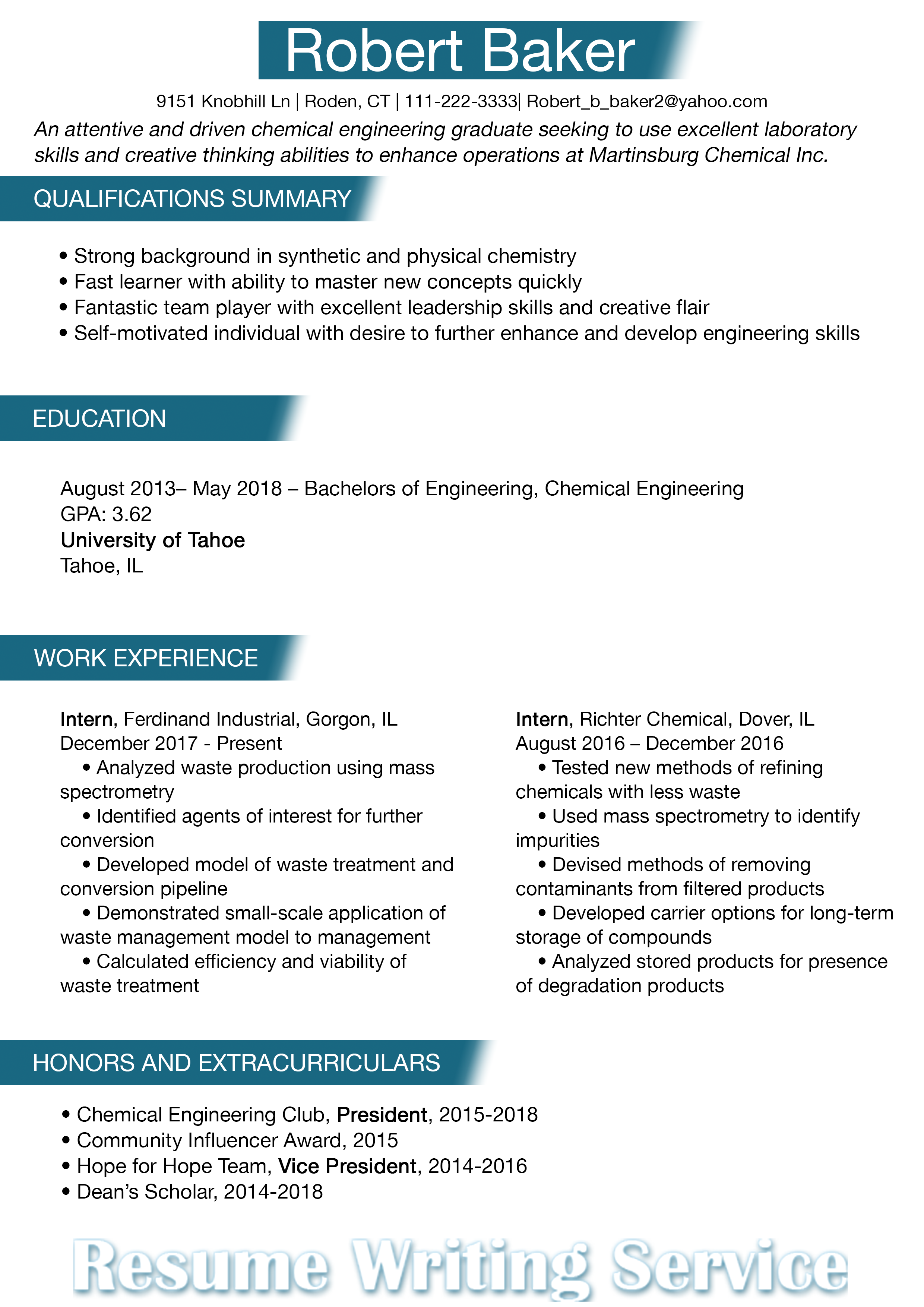 updated resume format pdf